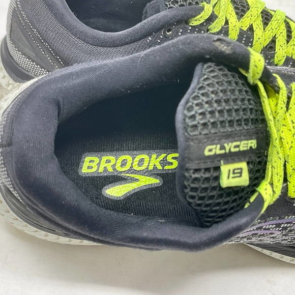 Brooks Glycerin 19 Running Shoes Womens Sz 9 Black Yellow 828:J.6.4 - Picture 9 of 12